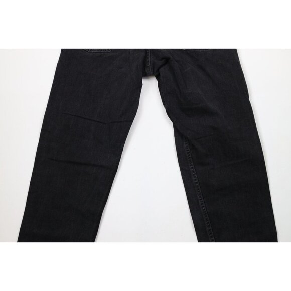 Vintage Y2K 2000 Levis 550 Mens 29x30 Faded Relaxed Fit Denim Jeans Black Cotton - Picture 12 of 14